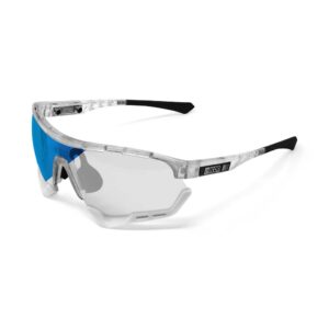 Óculos SCICON Aerotech XL Branco Lente Azul Photo+ Adpt Grau