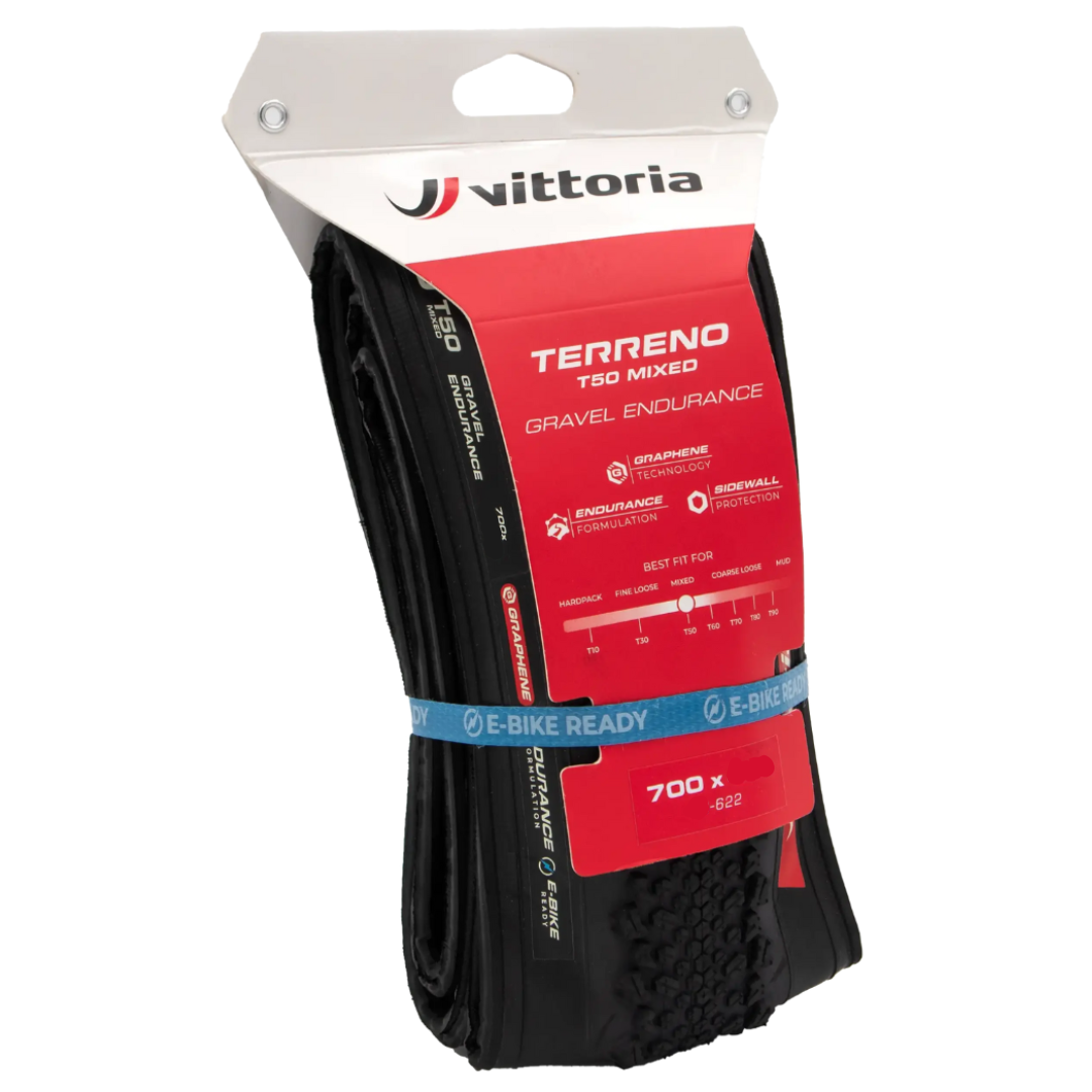 Par Pneus Vittoria Terreno Gravel T50 Mixed 700x45c Endurance Preto G2.0 - Image 4
