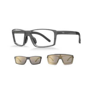 Kit Óculos HB Presto 2.0 Gold Chrome+ Lente Gray + Brinde HB