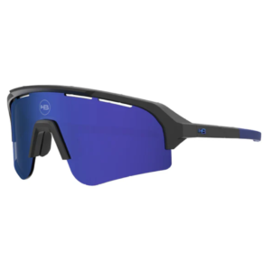 Kit Óculos HB Edge S Matte Black Blue Chrome + Lente R Gold Chrome