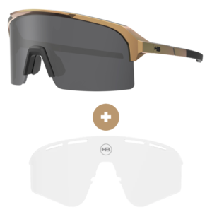 Kit Óculos HB Edge Gloss Gold Matte Black Gray + Lente S PHOTOCHROMIC