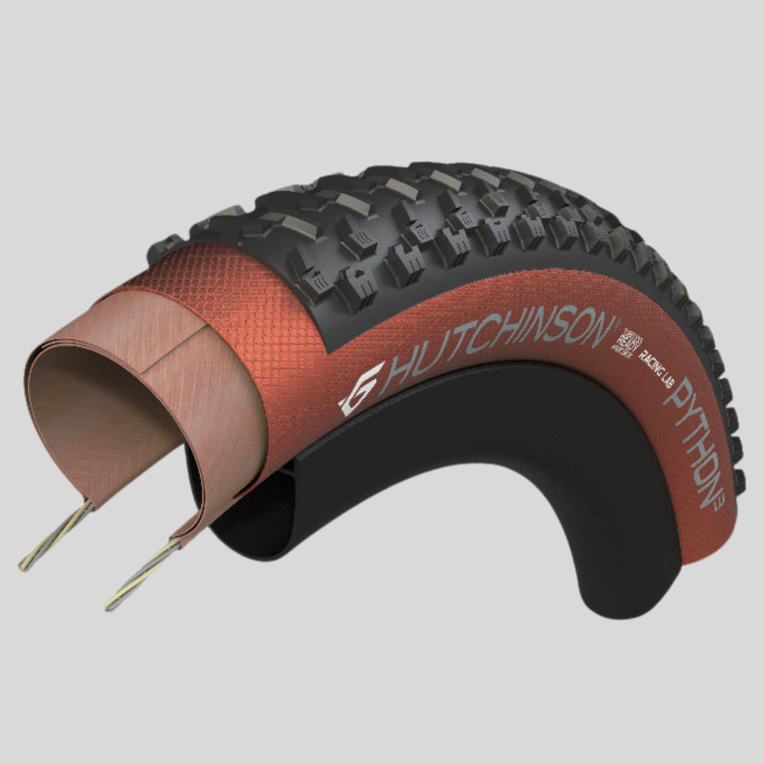 Par Pneu Hutchinson PYTHON3 + Kraken RacingLab TLR Hardskin 29x2,3" Tan - PV532092+PV529332 - Image 6