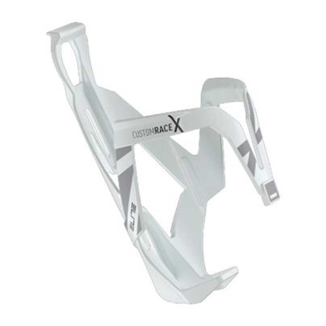 Par Suporte Caramanhola Elite Custom Race X Branco Cinza Brilhante 1010896 - Imagem 2