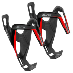Par Suporte Caramanhola Elite Vico Carbon Preto Fosco Vermelho 2020 0156151