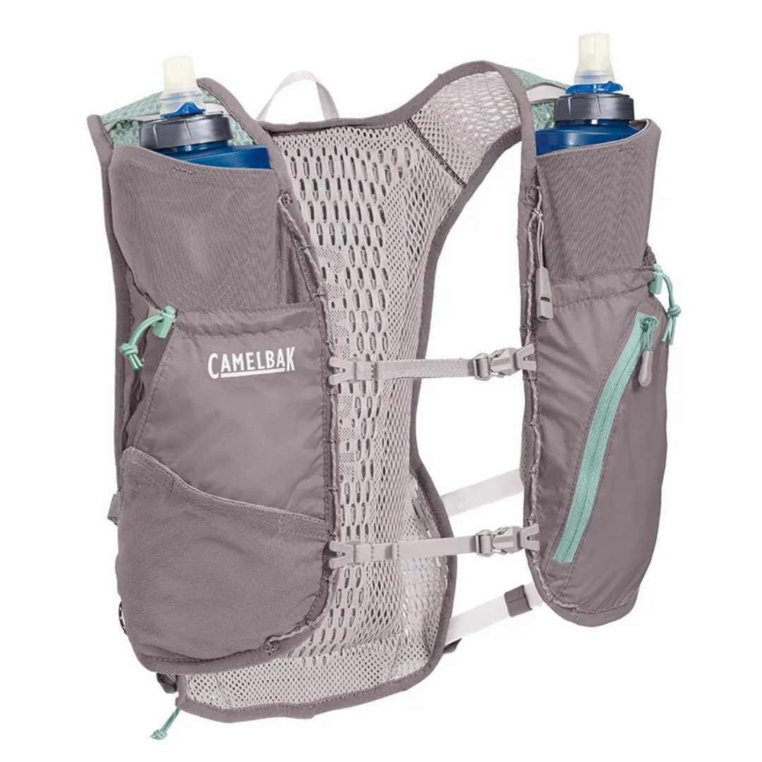 Mochila Hidratação CamelBak Women´s ZEPHYR VEST Cinza Azul 10+1 Litro - Imagem 2