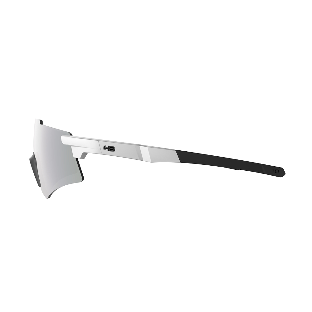 Óculos HB Apex Light Matte Pearled Nose Matte Black Silver - Imagem 3