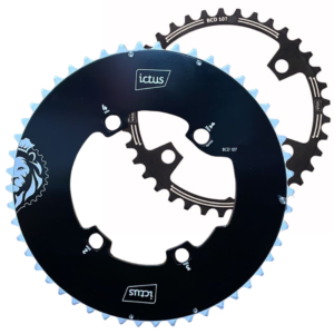 Kit Coroa ICTUS Index Aero BCD 107 Rival 48+33 4 Furos Assimetricos 3532+3846