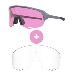 KIt Óculos HB Edge R Matte MOONSTONE / Matte Black Pink + Lente R PHOTOCHROMIC