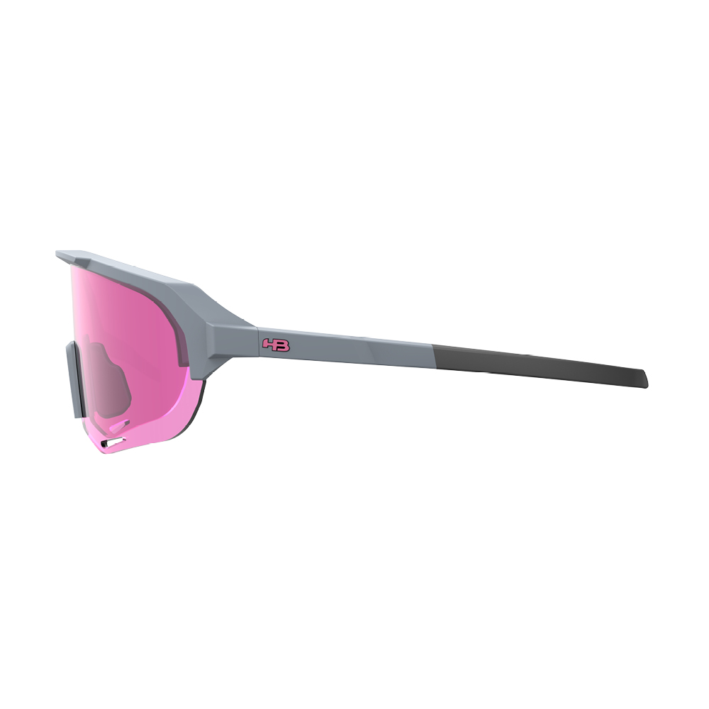KIt Óculos HB Edge R Matte MOONSTONE / Matte Black Pink + Lente R Orange Chrome - Imagem 4