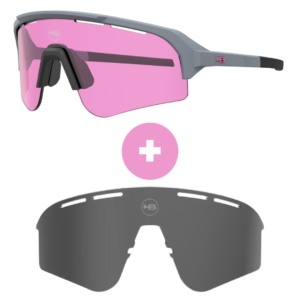 Kit Óculos HB Edge S M MOONSTONE M Blk Pink + Lente S Silver