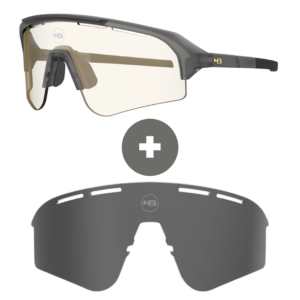 Kit Óculos HB Edge S M Dk Bsh PHOTOCHROMIC Gold + Lt S Silver