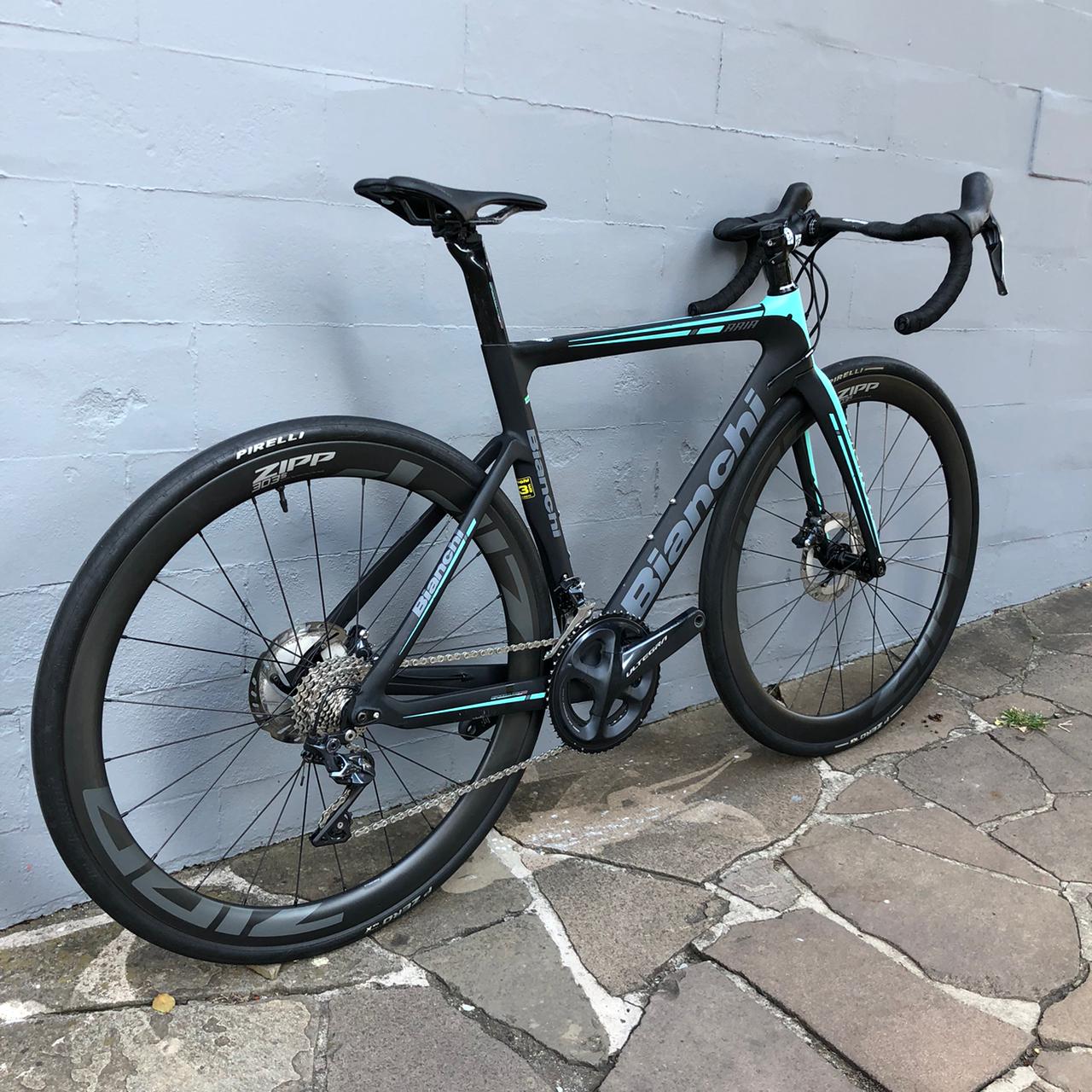 Bic Bianchi ARIA DISC Ultegra 7,6Kkg Tam 53 Seminova Repasse - Imagem 3