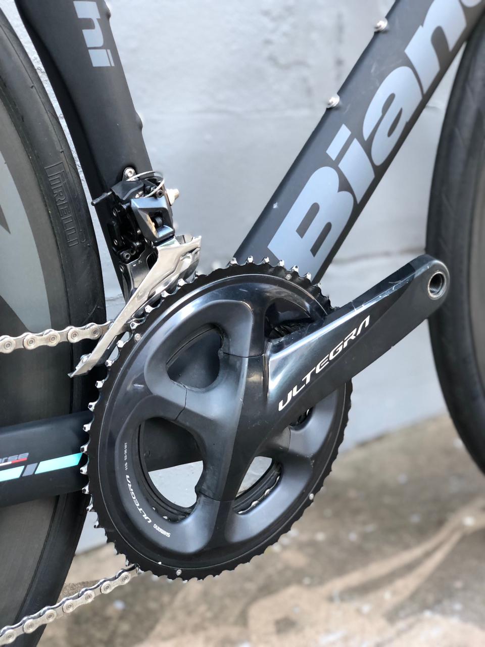 Bic Bianchi ARIA DISC Ultegra 7,6Kkg Tam 53 Seminova Repasse - Imagem 8
