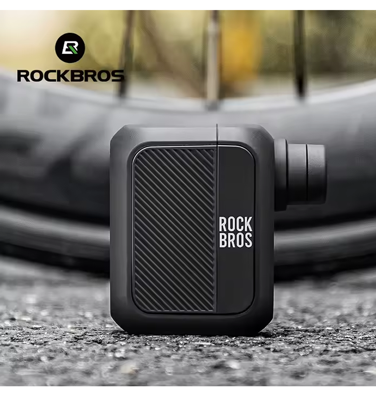 Bomba Mini Smart Elétrica Portátil 100psi USB-C Rockbros - Imagem 2