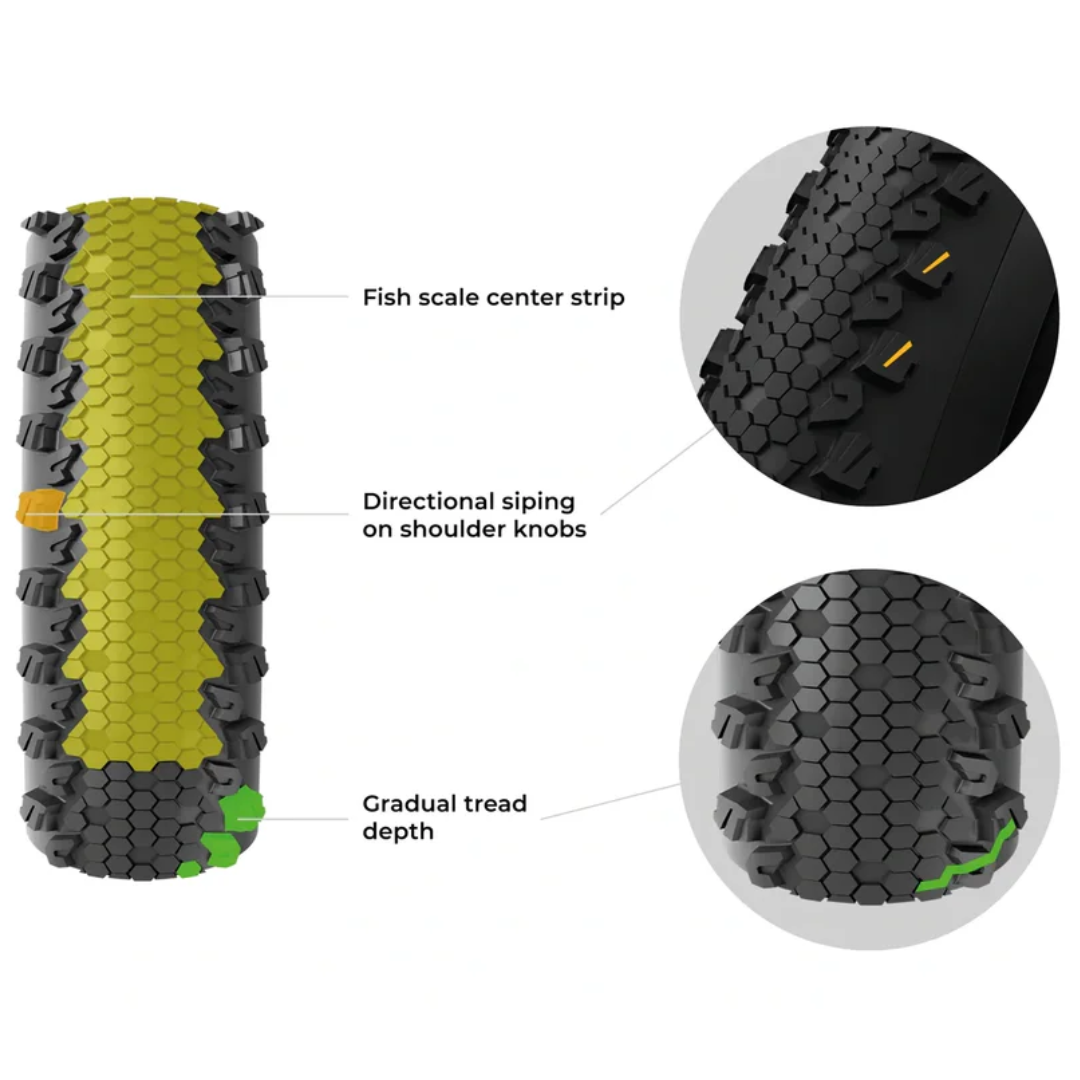 Pneu Vittoria Terreno Gravel T30 TLR 700x45 Endurance Preto 11A00808 - Imagem 3