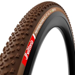 Par Pneu Gravel Vittoria Terreno Pro T60 700×40 TLR Marrom Natural 11A00577