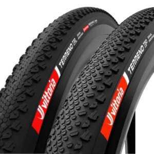 Par Pneu Vittoria Terreno Gravel T30 700×40 + T50 700×50 TLR Preto 11A00806+11A00613
