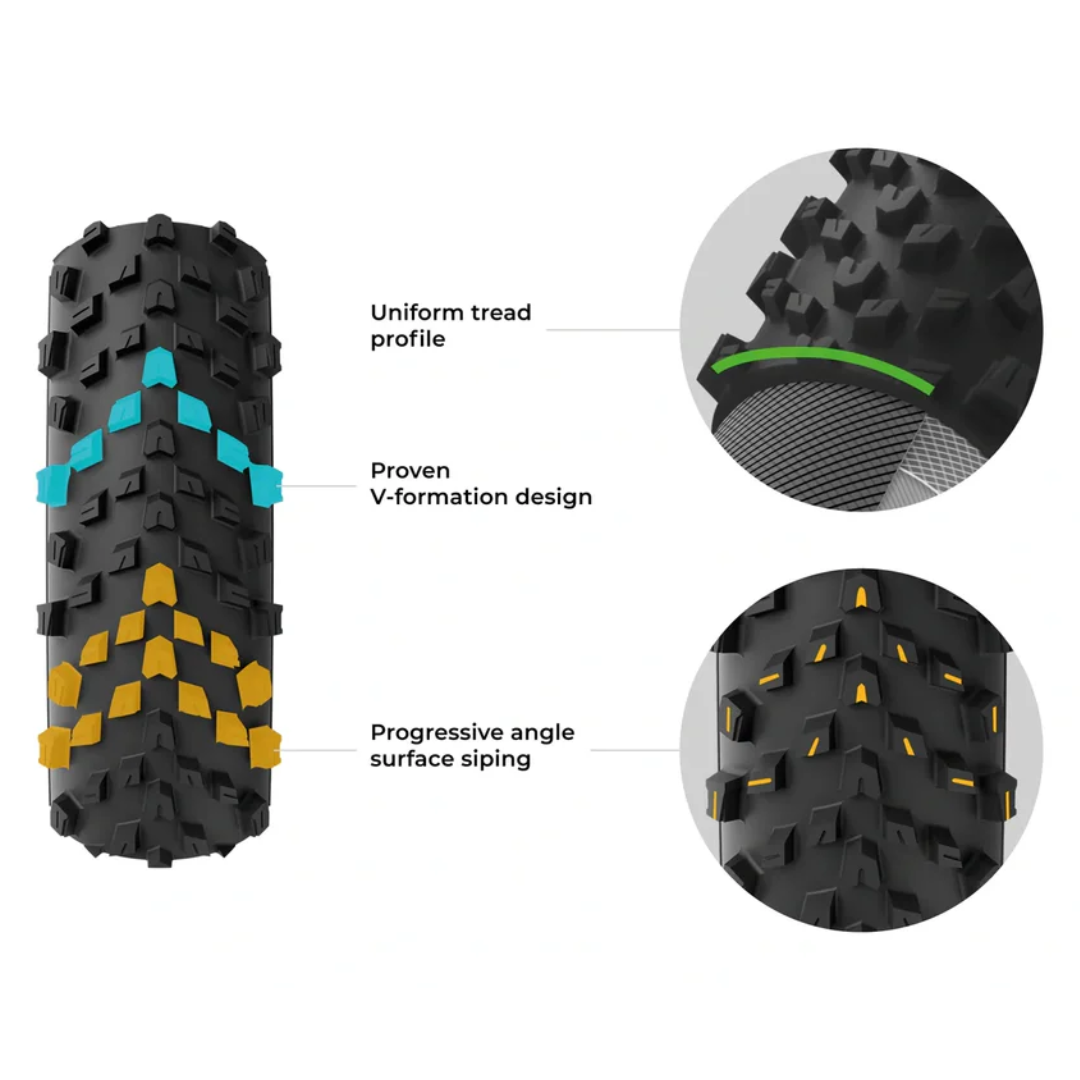 Pneu Gravel Vittoria Terreno Pro T60 700x45 TLR Marrom Natural 11A00841 - Imagem 3