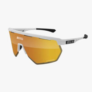 Óculos SCICON Aerowing  Branco Lente Multimirror Bronze