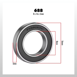 Rolamento Token 688-2RV-MAX Premium – ø16x8x5mm