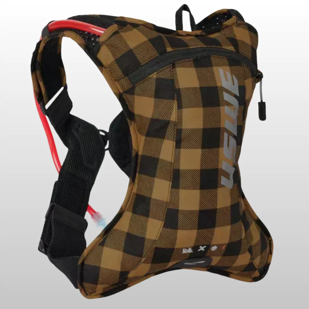 Mochila Hidratação USWE Outlander XC 2 1,5 L XADREZ MARROM