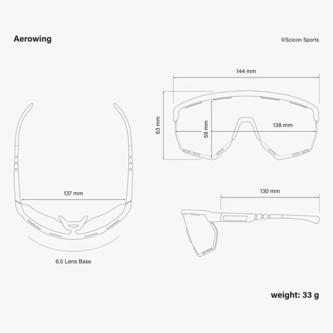 Óculos SCICON Aerowing Branco Lente Multimirror Bronze - Imagem 6