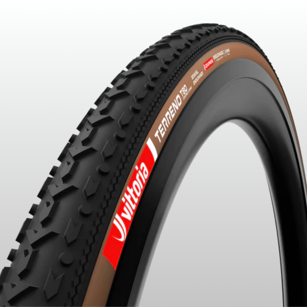 Par Pneu Vittoria Terreno Gravel T80 TLR 700x45 Endurance Preto Marrom 11A00836 - Imagem 2