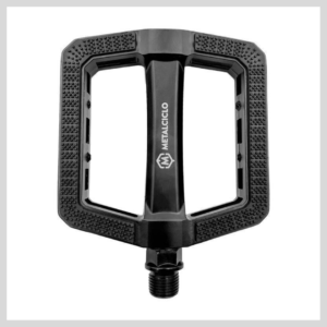 Pedal Bicicleta MetalCiclo GRIPP Alumínio 9/16 Esferas Preto