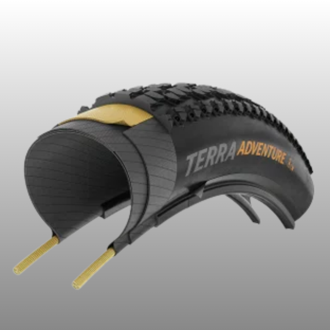 Par Pneu Gravel Continental Terra Adventure Trail Grip 700x55 TLR Preto - Imagem 4