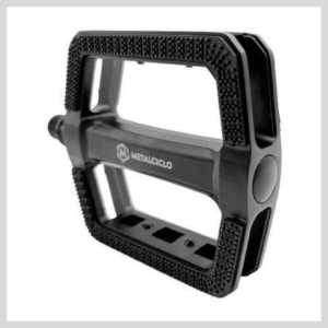 Pedal Bicicleta MetalCiclo GRIPP Alumínio 9/16 Esferas Preto