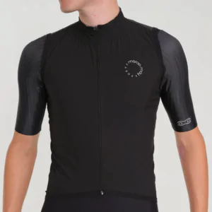 Colete Ciclismo Masc Corta VentoMarcio May New Race Preto