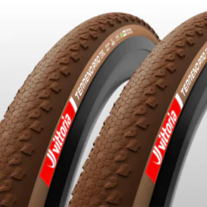 Par Pneu Gravel Vittoria Terreno Pro T30 700×45 TLR Marrom Natural 11A00848
