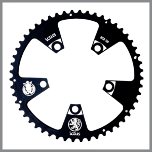 Coroa Ictus Indexada SPEED BCD 110 50+36 Preta 5 Furos 1095+0975
