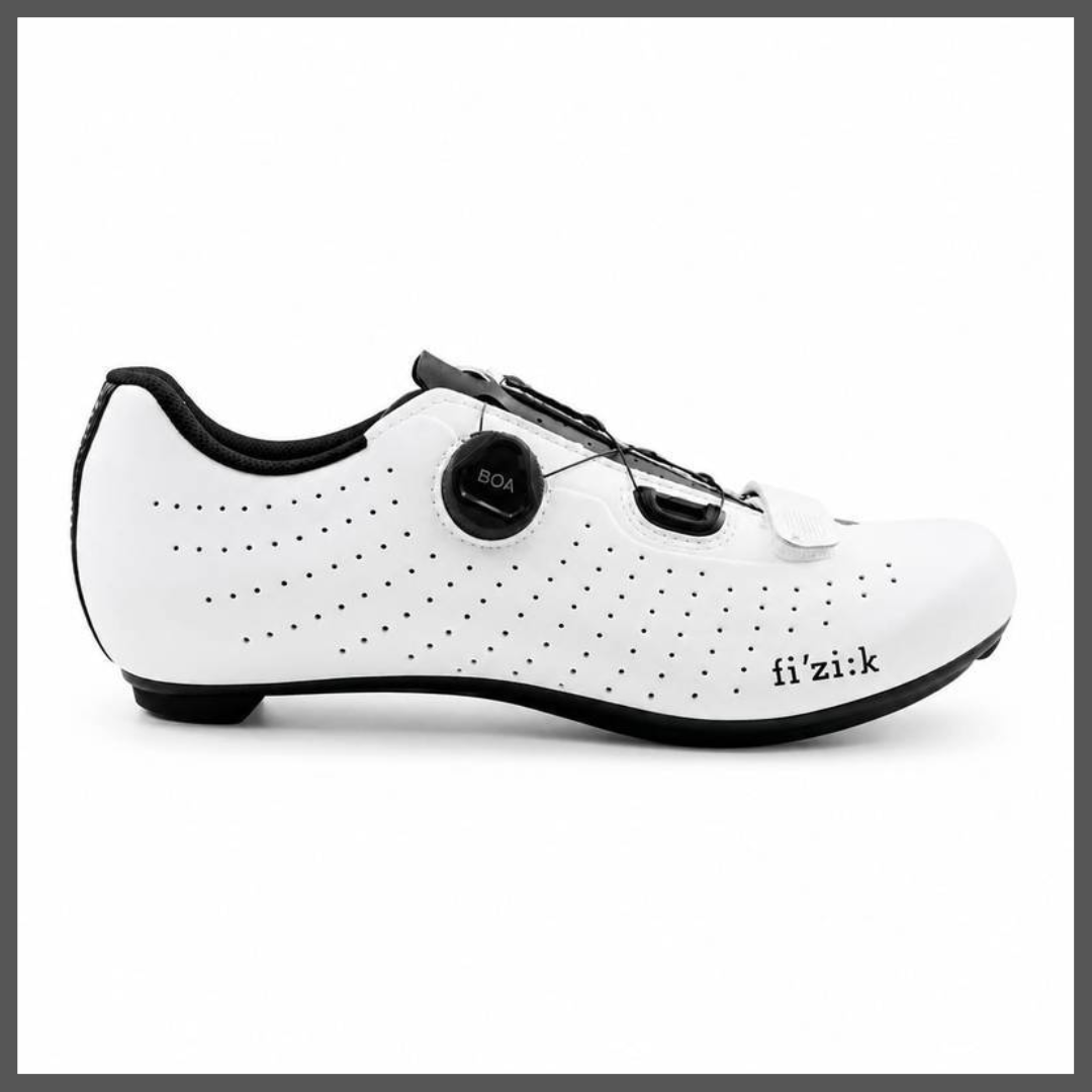 Sapatilha Ciclismo Fizik Tempo R5 Overcurve Branca Preto