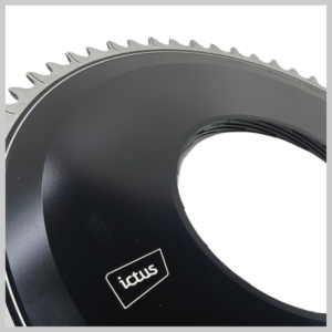 Coroa Ictus M95 Offset 5mm 54T Aero Black Sram Threaded Quarq