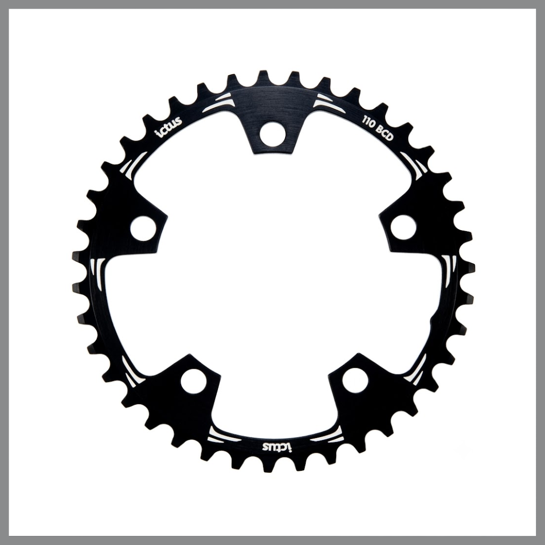 Kit Coroa Ictus Aero Index 53+36 5 Furos BCD 110 3044+0975 - Imagem 4