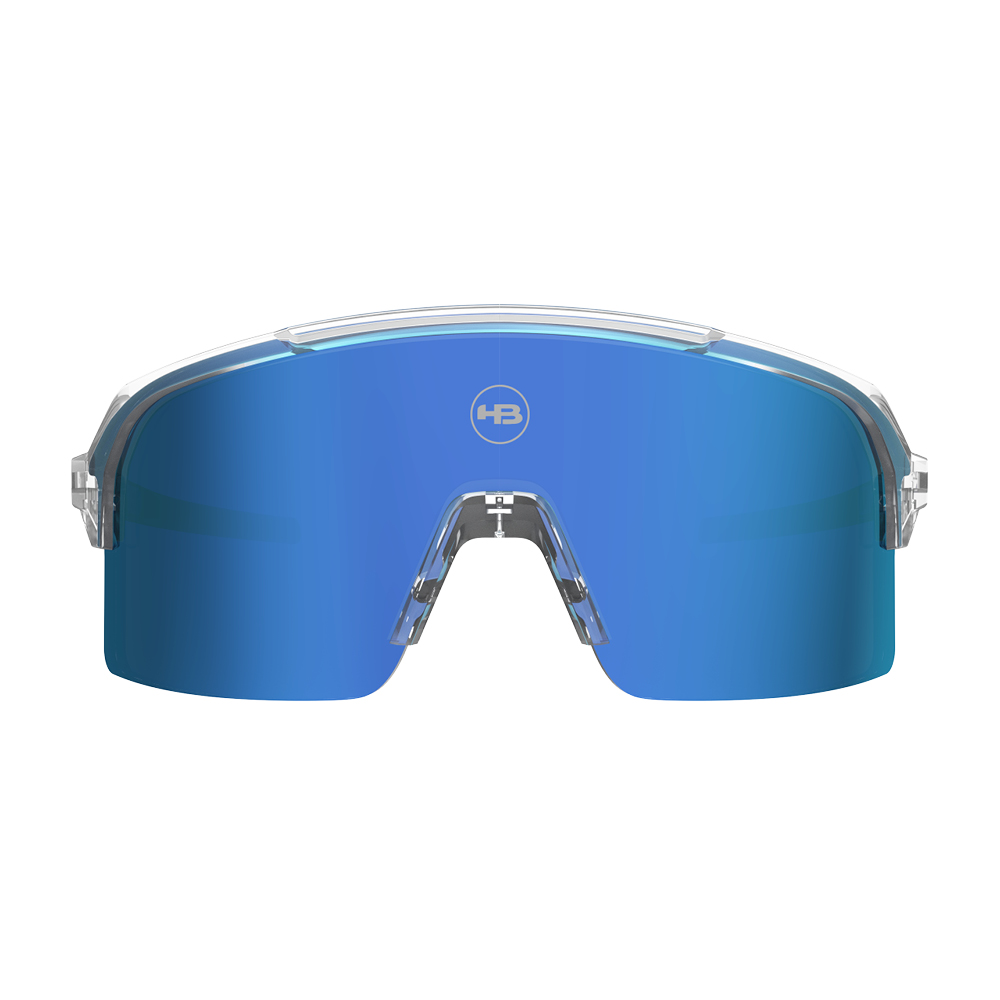 Kit Óculos HB Edge Gloss Crystal Blue Chrome + Lente S Pink - Imagem 5