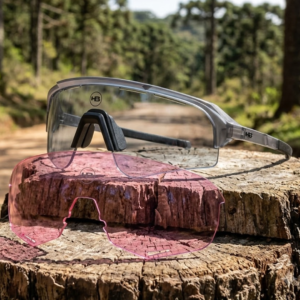 Kit Óculos HB Edge S Matte Onyx PHOTOCHROMIC + Lente R Pink
