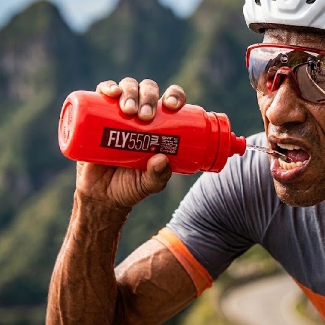 Garrafa Elite Fly 550ml Vermelha BMC Triathlon 2XU - Imagem 2