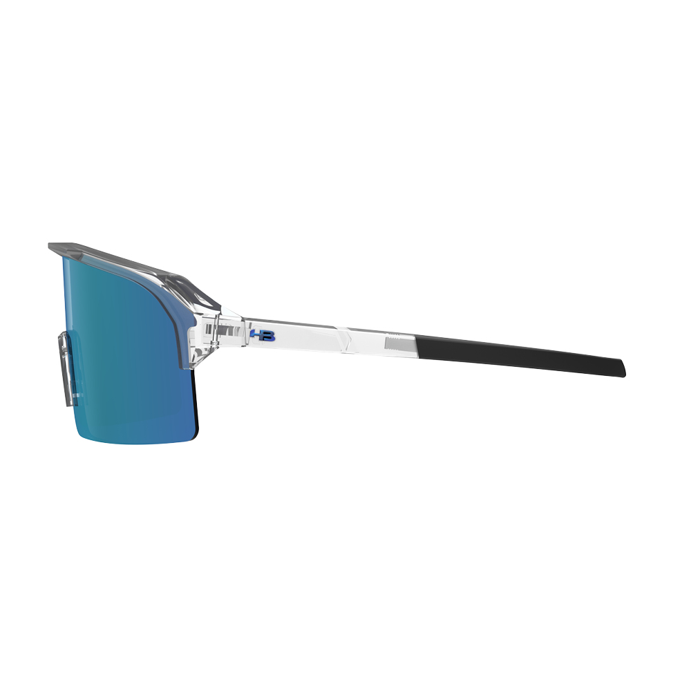 Kit Óculos HB Edge Gloss Crystal Blue Chrome + Lente S Pink - Imagem 4