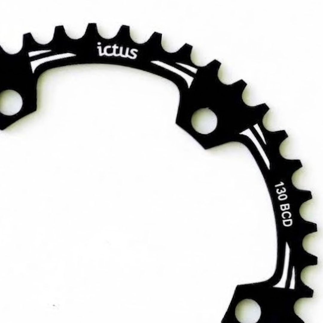 Coroa Ictus Indexada SPEED BCD 130 39 Preta 5 Furos - Imagem 3