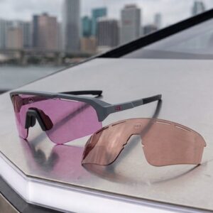 Kit Óculos HB Edge S M MOONSTONE M Blk Pink + Lente S Amb
