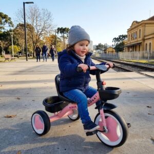 Triciclo Colli Kika Rosa com Cestinha