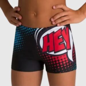 Sunga Natação Infantil ARENA Shorts Maxlife Hey Preto Tam 8-9 001360500