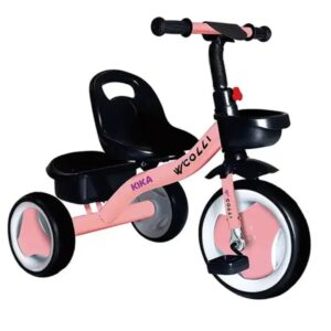 Triciclo Colli Kika Rosa com Cestinha