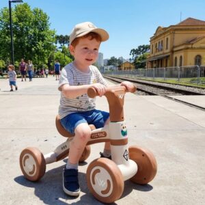 Quadriciclo Infantil Colli Tic Tac Marrom